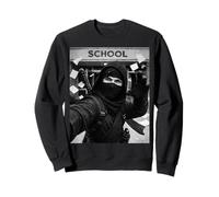 Selfie mème Amusant du dernier Jour d'école de Ninja Sweatshirt