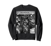Selfie mème Amusant du dernier Jour d'école d'un Pirate Sweatshirt