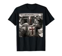 Selfie mème drôle de Crusader Last Day of School Summer Break T-Shirt