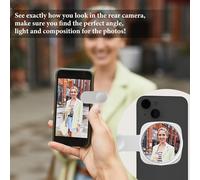 Selfie Mirror Of Phone Rear Camera-See How You Are In The Rear Camera-For High Definition Photos (White)