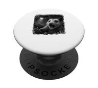 Selfie Opposum en détresse d'OVNI avec Un Jeu de Mots drôle PopSockets PopGrip Adhésif