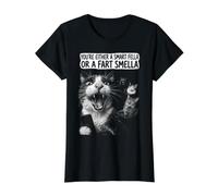 Selfie pour Chat Que Vous êtes Soit Un Gars Intelligent ou Une Odeur de Pet T-Shirt Graphique avec Valeur