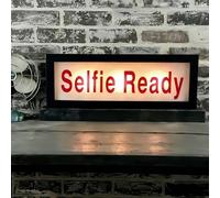 Selfie prêt RVB LED Néon Lightbox avec télécommande & APP commande panneau d'avertissement dimmable pour cinéma bibliothèques cafés maison entreprise bureau USB alimenté