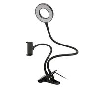 Selfie Ring Light, 10 Niveaux de luminosité LED Ring Light pour Maquillage (Le noir)