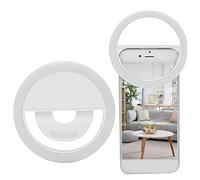 Selfie Ring Light Rechargeable Portable Clip On Selfie Fill Light avec 36 LED USB Rechargeable Live Streaming Light pour Smart Phone Photographie Camera Video Girl Makes Up