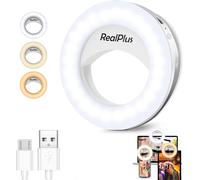 Selfie Ring Light Téléphone[Nouveau], Anneau Lumineux Portable Avec Clip, Rechargeable, 40 Led, 3 Modes D'Éclairage, Dimmable Ringlight, Ringlight Pour Téléphone, Tiktok, Youtube, [HDM5234652]
