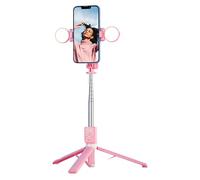 Selfie Stick Light Trépied à distance sans fil, support de téléphone extensible | Dispositif d'éclairage de remplissage intégré, longue boîte télescopique pour la configuration d'enregistrement