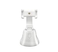Selfie Stick Phone Gimbal Stabilizer 360 ° Rotation Shot Trépied Auto Face Tracking Shooting Holder Diffusion en Direct(Blanc)
