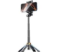 Selfie Stick Tripod, 360 Rotating Phone Tripod with Wireless Remote, Lightweight Portable Extendable Stand, Four-Axis Adjustable Holder for Smartphone, Travel, Vlogging, 1 Piece