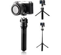 Selfie Stick Tripod for Action Camera, Mini Tripod Selfie Stick with 9"" Extension Pole and Tripod Stand for Go Pro Hero 13 12 11 10 9Max Yi Insta-360 X3 Go3 Tripod