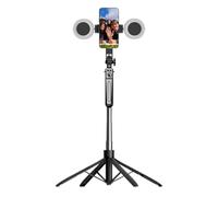 Selfie Stick Tripod, Four Leg Support Selfie Stick, 180cm Adorable Cell Phone Holder with Remote, Extendable Travel Camera Stand for Recording, Video and Picture