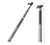 Selfie Stick Tripod, Monopode à Selfie en Fiber de Carbone, Extensible, vis 1/4, Compatible avec GoPro 13 12 Insta360 X4 X3 DJI Action 5pro 4 caméra(1.2m Selfie Stick)