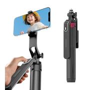 Selfie Stick with Remote, Quadruped Rotating Camera Mount, Anti-Shake Filming Bracket for Outdoor Travel, Photography, Blogging, Streaming, Hiking, Gym, Sports, Recording