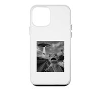 Selfie UFO avec Un Gecko léopard sous Le Choc et drôle d'un Extraterrestre Vintage Coque pour iPhone 12 Mini