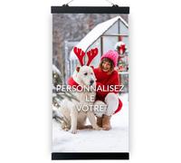 selfiemania Kakémono en toile personnalisée avec une image- 30 x 60 cm- Décoration murale à personnaliser avec vos plus belles photos de famille, voyage, amis., LOGO..