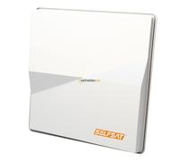 Selfsat H50M SELFSAT H50M single Flachantenne für den gleichzeitigen Empfang von Astra 19.2°E und Hotbird 13°E (für einen Teilnehmer) , Weiß