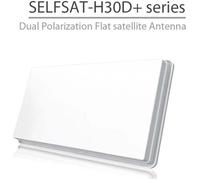 Selfsat Parabole plate H30D1+ - sortie unique, kit fixation fenêtre inclus