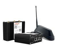SELFSAT MWR 4540 Routeur Wi-Fi 4G Cat 6 jusqu'à 300 Mbps avec antenne Shark 5G Noir