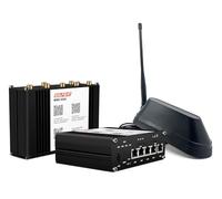 SELFSAT MWR 5550 5G Cat 20 Routeur Wi-Fi jusqu'à 3,3 Gbps avec antenne Shark 5G Noir