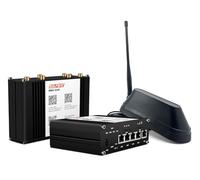 SELFSAT Routeur Wi-FI MWR 5540 5G Cat 12 + antenne Shark 5G pour | Internet mobile pour camping-car : kit composé d'un routeur haut débit 2,6 Gbit/s, d'une antenne extérieure Shark 5G et d'une