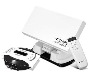 Selfsat Snipe Platinum 2 - Single - Antenne satellite entièrement automatique, antenne de camping avec télécommande BT et contrôle iOS/Android, GPS, antenne plate, PLL-LNB
