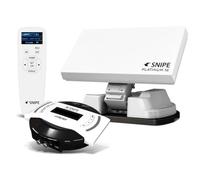 Selfsat Snipe Platinum Single Vollautomatische Satellitenantenne App Astra | Système satellite plat 4K avec télécommande Bluetooth OLED, contrôle de l'application iOS et Android