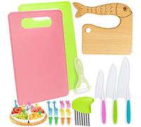 SelfTek Lot De 18 Couteaux De, Kit Couteaux de Sécurité, Ustensile Cuisine, Montessori Couteau, Idéal pour Petits Chefs