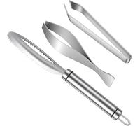 SelfTek Lot de 3 pinces à arêtes de poisson - En acier inoxydable 304 - Pour les pêcheurs, les femmes au foyer, les cuisiniers, les pêcheurs