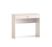 SELGIN Table console beige avec tiroir - MDF/aggloméré/HDF/ABS - 92 x 40 x 79 cm - Avec tiroir - Moderne - Pour couloir et salon