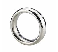 SeLgurFos Acier inoxydable Cockring Anneaux de pénis Sexuelle Set Qualité Métal Pénis Bondage Stretch Anneau Testicules Hommes Jouets sexuels (50mm,Silver)