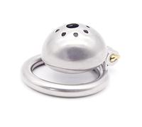 SeLgurFos ceinture de chasteté hommes, cage à pénis en acier inoxydable bondage de chasteté respirant avec serrure invisible jouets sexuels fétichistes pour hommes adultes (45mm)