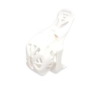 SeLgurFos Queue d'aronde Chastity Cage Hommes SM Sex Toy Cage de chasteté Hommes avec Serrure Invisible Conçue et 2 Clés Pour Pénis Esclaves Bondage et Attaches (White,S)