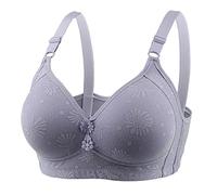Seliane Soutien Gorge Brassière De Sport Femme Womens Sexy Plus Size No Bra Thin Cotton Up Underwear Soutien Gorge sans Armature 100c Grey 100c