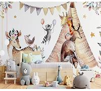 SELIE Papier Peint Panoramique Cerf Sika Animal Jardin D'Enfants Chambre De Bébé Moderne Décoration Murale