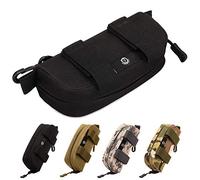 Selighting Étui à Lunettes Portable Tactique Zippé Molle Boîte de Protection pour Lunettes (Noir)