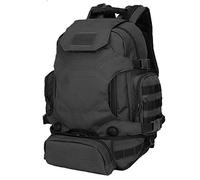 Selighting Sac à Dos Militaire étanche de 40 l Sac à Dos de randonnée Molle pour Homme et Femme, Noir, 40 l