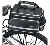 Selighting Sacoche Porte-Bagages de Vélo Étanche Sac de Vélo Imperméable Sac de Rangement arrière pour Cyclisme VTT Sport Voyage avec Housse (Noir)
