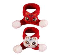 SELiLe 1 paire de serpents légers pour les fêtes et le Nouvel An Écharpe tricotée pour chien Vêtements de vacances pour animaux de compagnie
