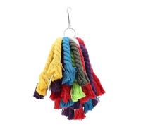 SELiLe Corde en coton de couleur claire - Jouet d'escalade à mâcher des oiseaux pour maintenir l'engagement des perroquets et favoriser l'approvisionnement des oiseaux à bec sain