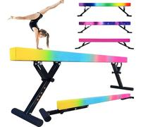 Seliyoo Poutre d'équilibre de 2,4 m pour enfants de tous niveaux de gymnastique, hauteur réglable, équipement de gymnastique pour adolescents et adultes à la maison et à la salle de sport