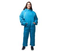 Selk'bag Lite The Wearable Bag I Sac de Couchage extérieur et intérieur pour Camping, Voyages en Camping-Car, Festivals, détente (Bleu Soleil, Taille M)