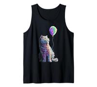 Selkirk-Rex Illustration de Ballons colorés pour Amoureux des Chats Débardeur