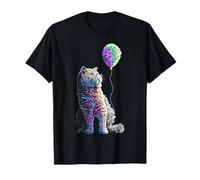 Selkirk-Rex Illustration de Ballons colorés pour Amoureux des Chats T-Shirt