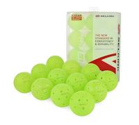 Selkirk Sport Pro S1 Ball Lot de 12 balles de pickleball, résistantes aux fissures à 38 trous pour extérieur, approuvées par les USAPA pour jeu de tournoi, Aérodynamique avancée