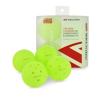 Selkirk Sport Pro S1 Ball Lot de 4 balles de Pickleball, résistantes aux Fissures à 38 Trous pour extérieur, approuvées par Les USAPA pour Jeu de Tournoi, Aérodynamique avancée