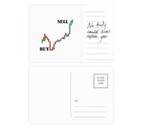 Sell High Buy Low Red Art Deco Fashion Carte postale Carte postale Anniversaire de personne importante