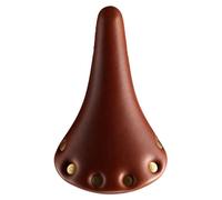 Selle VELO avec ressort cuir brun + rivet