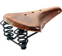Selle Brooks B67 Pour Hommes Aged Dark Tan Avec Rails En Acier Noir Et Ressorts