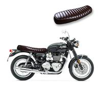 Selle Compatible avec Transformation Moto Café-Racer + Scrambler Craftride SL4 Flat Marron
