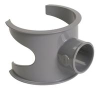 Selle de branchement NICOLL - 90° PVC pour tube d'évacuation gris - Ø 100/32 mm - SL103